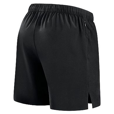 Men's Fanatics Signature Black Milwaukee Brewers Front Office Woven Shorts