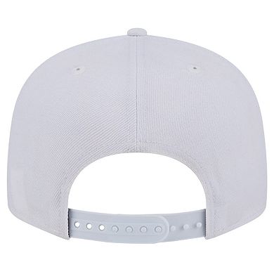 Men's New Era Denver Broncos Main White on White 9FIFTY Snapback Hat