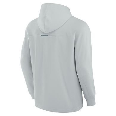 Men's Fanatics Signature Gray New Jersey Devils Elements Lightweight Tri-Blend Fleece Hoodie