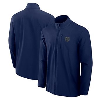 Men's Fanatics Signature Navy Chicago Bears Front Office Woven Full-Zip Jacket