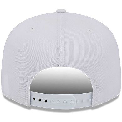 Men's New Era Miami Dolphins Main White on White 9FIFTY Snapback Hat