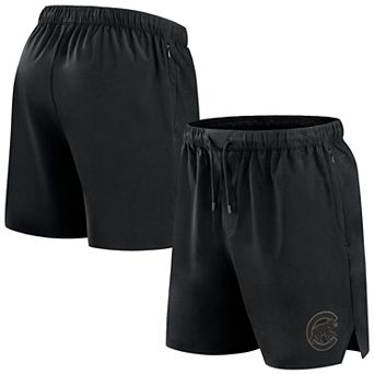Men's Fanatics Signature Black Chicago Cubs Front Office Woven Shorts