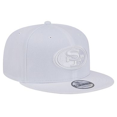 Men's New Era San Francisco 49ers Main White on White 9FIFTY Snapback Hat