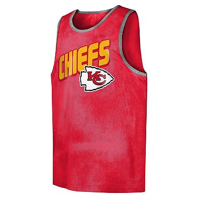 Youth Red Kansas City Chiefs Sun-Bleached Ride the Tide Tank Top