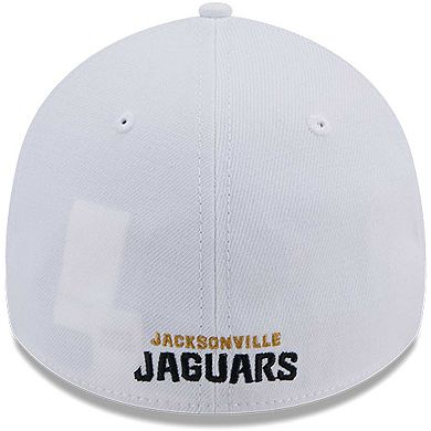 Men's New Era White Jacksonville Jaguars Main 39THIRTY Flex Hat