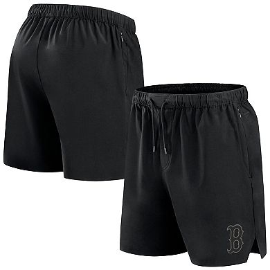 Men's Fanatics Signature Black Boston Red Sox Front Office Woven Shorts