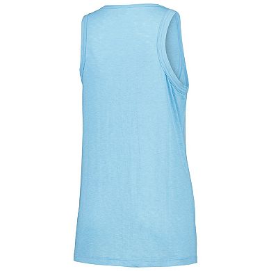 Women's Soft as a Grape Light Blue Texas Rangers Gauze High Neck Tank Top