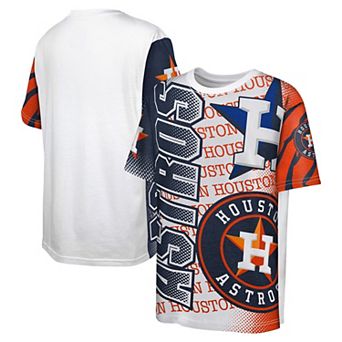 Youth White Houston Astros Impact Hit Bold T-Shirt