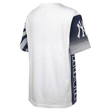 Youth White New York Yankees Impact Hit Bold T-Shirt