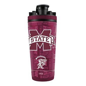 WinCraft Mississippi State Bulldogs 26oz. 4D Stainless Steel Ice Shaker Bottle