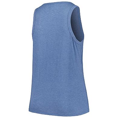 Women's Soft as a Grape Navy Houston Astros Plus Size Curvy High Neck Tri-Blend Tank Top