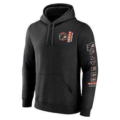 Men's Fanatics Black Philadelphia Flyers Revolution Pullover Hoodie