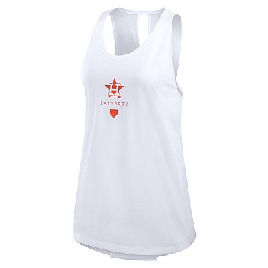 Women's Nike White Houston Astros Team Crossback Tank Top