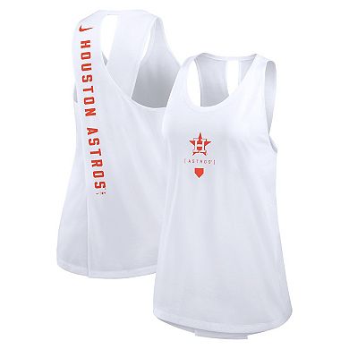Women's Nike White Houston Astros Team Crossback Tank Top