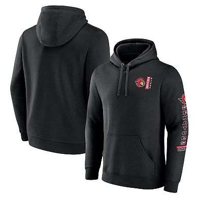 Men's Fanatics Branded Black Ottawa Senators Revolution Pullover Hoodie