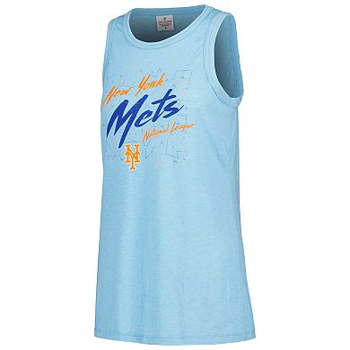 Women's Soft as a Grape Royal New York Mets Gauze High Neck Tank Top