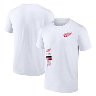 Men's Fanatics Branded White Detroit Red Wings Represent T-Shirt