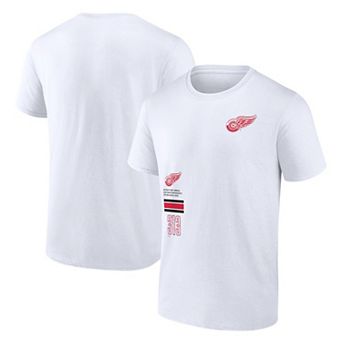 Men's Fanatics Branded White Detroit Red Wings Represent T-Shirt