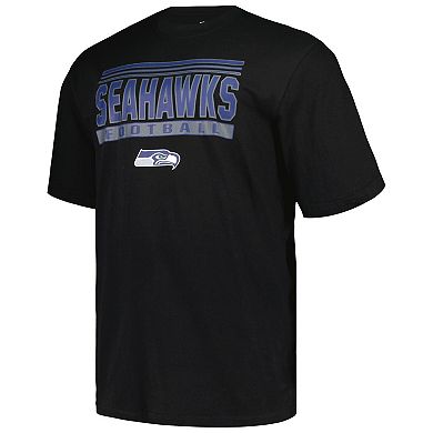 Men's Fanatics Black Seattle Seahawks Big & Tall Pop T-Shirt