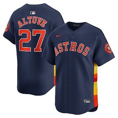 Men's Nike Jose Altuve Navy Houston Astros Alternate Limited Player Jersey