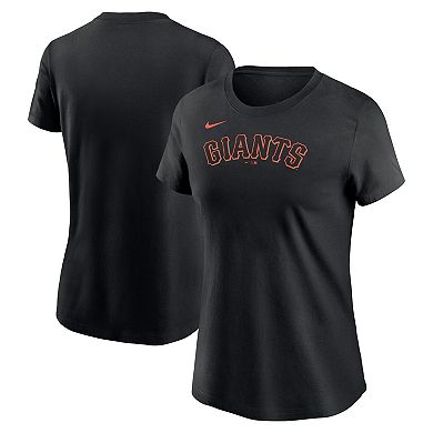 Women's Nike Black San Francisco Giants Wordmark T-Shirt