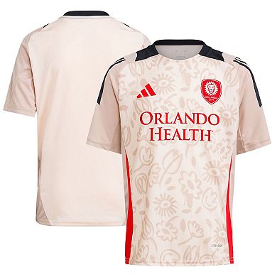 Youth adidas Brown Orlando City SC 2024 One Planet Pre-Match Top