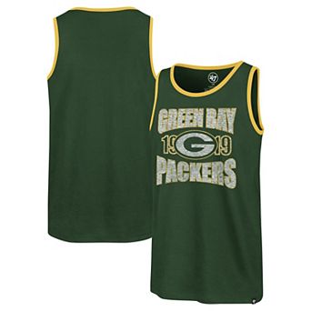 Men's '47 Green Green Bay Packers Upload Franklin Tank Top