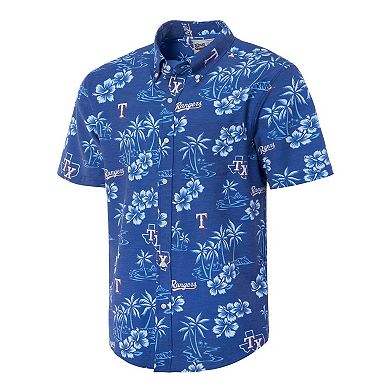 Men's Reyn Spooner Royal Texas Rangers Kekai Button-Down Shirt
