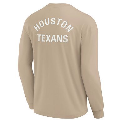 Unisex Fanatics Signature Khaki Houston Texans Elements Super Soft Long Sleeve T-Shirt