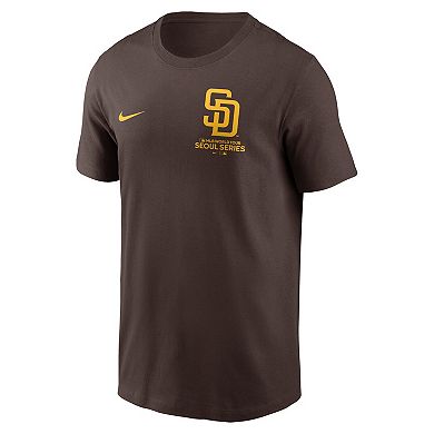 Men's Nike Fernando Tatis Jr. Brown San Diego Padres 2024 MLB World Tour Seoul Series Name & Number T-Shirt