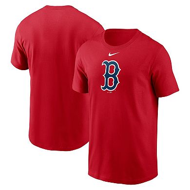 Men's Nike Red Boston Red Sox Fuse Logo T-Shirt