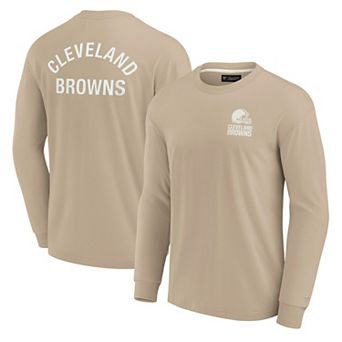 Unisex Fanatics Signature Khaki Cleveland Browns Elements Super Soft Long Sleeve T-Shirt