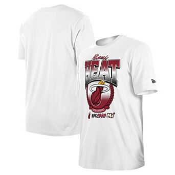 Unisex New Era White Miami Heat Summer Classics T-Shirt