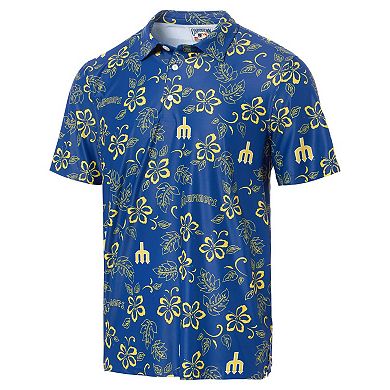 Men's Reyn Spooner Royal Seattle Mariners Cooperstown Collection Performance Polo