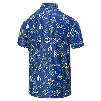 Men's Reyn Spooner Royal Seattle Mariners Cooperstown Collection Performance Polo
