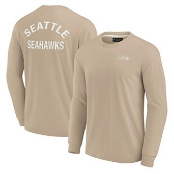 Unisex Fanatics Signature Khaki Seattle Seahawks Elements Super Soft Long Sleeve T-Shirt