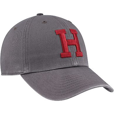 Men's '47 Charcoal Harvard Crimson Clean Up Adjustable Hat