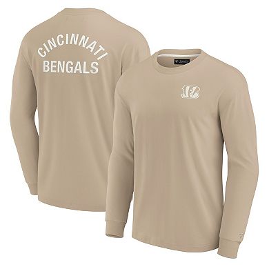 Unisex Fanatics Signature Khaki Cincinnati Bengals Elements Super Soft Long Sleeve T-Shirt