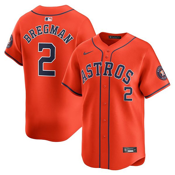 Men's Nike Alex Bregman Orange Houston Astros Alternate Limited Player ...