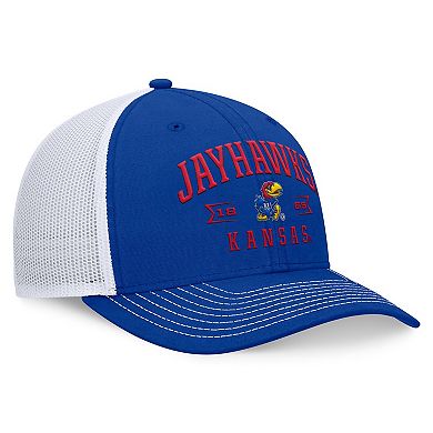 Men's Top of the World Royal Kansas Jayhawks Carson Trucker Adjustable Hat