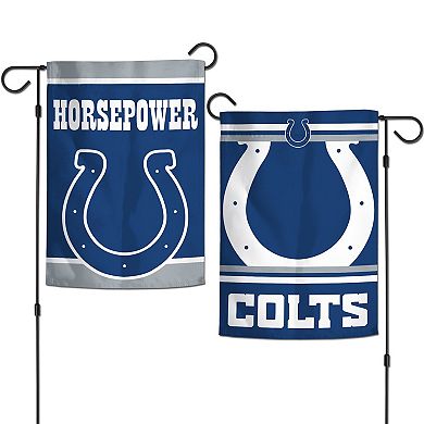 WinCraft Indianapolis Colts Double-Sided 12'' x 18'' Team Slogan Garden Flag
