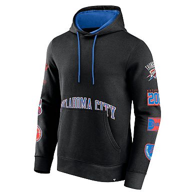 Men's Fanatics Black Oklahoma City Thunder Home Court Pullover Hoodie
