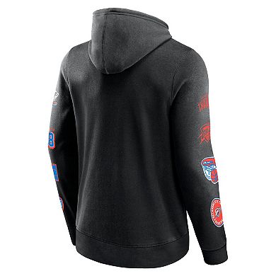 Men's Fanatics Black Oklahoma City Thunder Home Court Pullover Hoodie