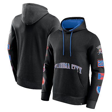 Men's Fanatics Black Oklahoma City Thunder Home Court Pullover Hoodie