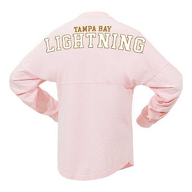 Women's Fanatics Branded Pink Tampa Bay Lightning Spirit Jersey Long Sleeve T-Shirt