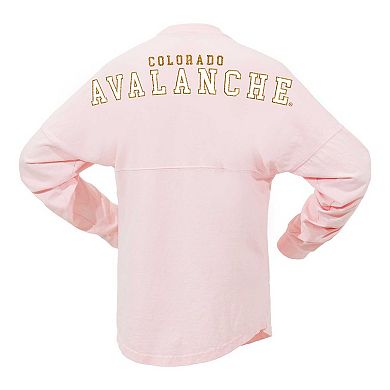 Women's Fanatics Branded Pink Colorado Avalanche Spirit Jersey Long Sleeve T-Shirt