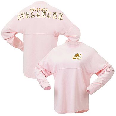 Women's Fanatics Branded Pink Colorado Avalanche Spirit Jersey Long Sleeve T-Shirt