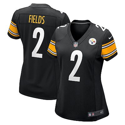 Women s Nike Justin Fields Black Pittsburgh Steelers Game Player Jersey