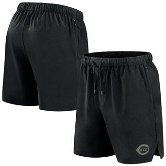 Men's Fanatics Signature Black Cincinnati Reds Front Office Woven Shorts