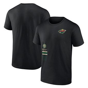Men's Fanatics Branded Black Minnesota Wild Represent T-Shirt